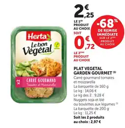 Maximarché Herta Le bon Végétal offre