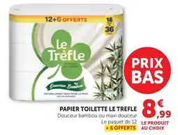 Bi1 Le Trèfle Papier toilette offre