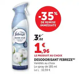 Bi1 Febreze Brume d'air offre