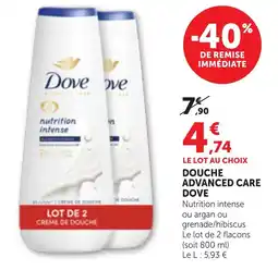 Maximarché Dove Douche Advanced Care offre