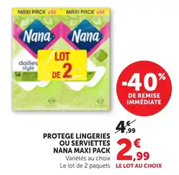 Maximarché Nana Protege Lingerie offre