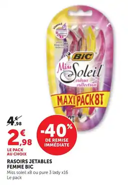Maximarché BIC RASOIRS JETABLES FEMME offre