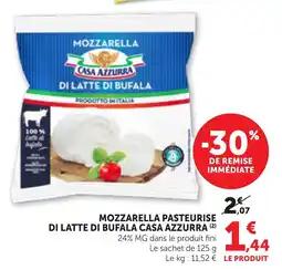 Maximarché CASA AZZURRA Mozzarella offre
