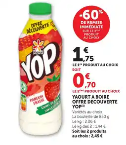 Maximarché YOP Yaourt à boire offre