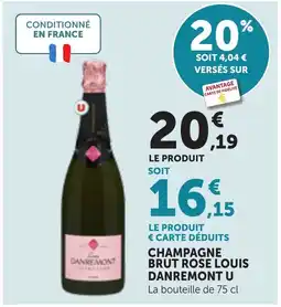 Maximarché DANREMONT CHAMPAGNE brut rose louis offre