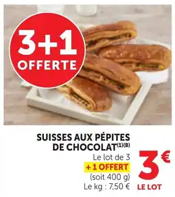 Bi1 SUISSES AUX PÉPITES DE CHOCOLAT offre