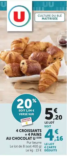 Bi1 U Croissants au chocolat offre