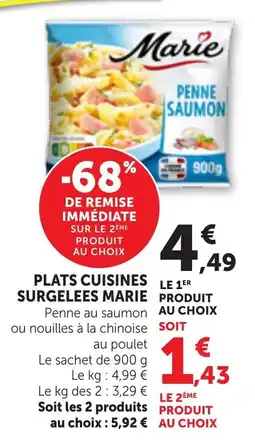 Maximarché Marie Penne saumon offre