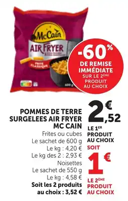 Maximarché McCain Pommes de terre surgelées Air Fryer offre