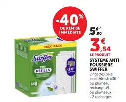 Maximarché Swiffer SYSTEME ANTI POUSIERE offre