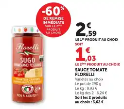 Maximarché Florelli sauce tomate offre