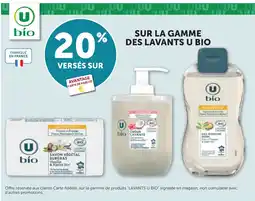 Bi1 U bio sur la gamme des lavants offre