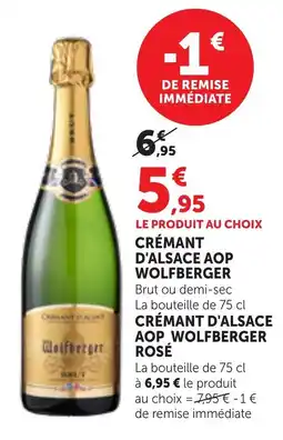 Maximarché Wolfberger Crémant d'Alsace offre