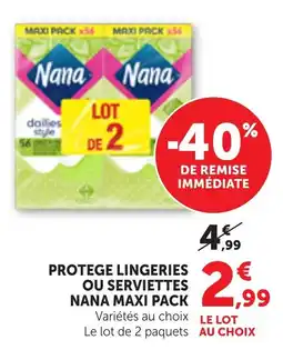 Bi1 Nana Protege Lingerie offre