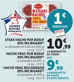 Bi1 BIGARD Steak hache pur boeuf offre