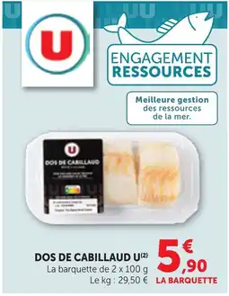 Bi1 U DOS DE CABILLAUD offre