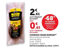 Bi1 CESAR MORONI CHORIZO offre