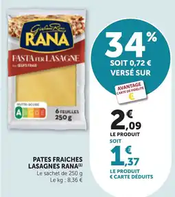 Bi1 RANA PATES FRAICHES LASAGNES offre