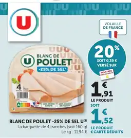 Bi1 U Blanc de poulet offre