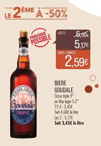 Match Biere goudale offre