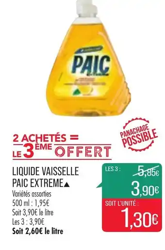 Match Liquide vaisselle paic extreme offre