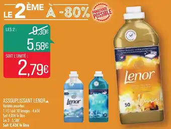 Match Assouplissant lenor offre