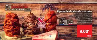 Colruyt Pyramide de viande marinée offre