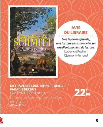 La Traversée Des Temps - Tome 1 - Paradis Perdus - Eric-emmanuel Schmitt