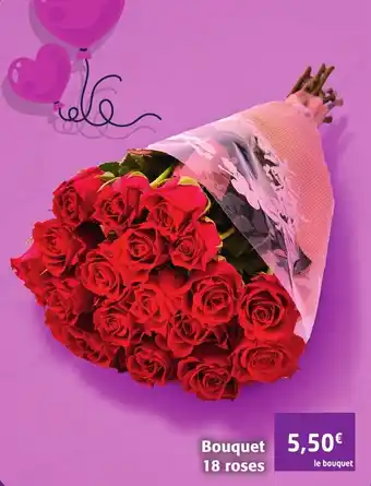 Colruyt Bouquet 18 roses offre