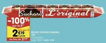 Leader Price Rocher suchard l'original lait offre