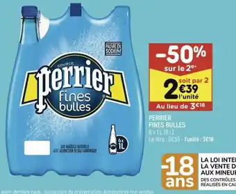 Leader Price Perrier fines bulles offre