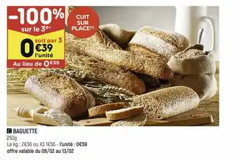 Leader Price Baguette offre
