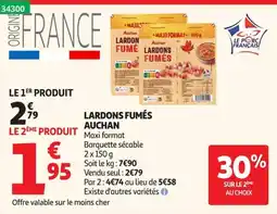 Auchan Auchan Lardons Fumés offre