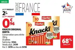 Auchan Herta Knacki Original offre