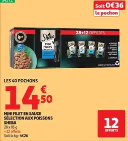 Auchan Sheba Mini Filets en Sauce offre