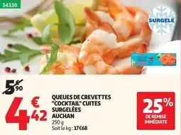 Auchan AUCHAN QUEUES DE CREVETTES offre
