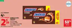 Auchan SNICKERS BARRES GLACÉES offre