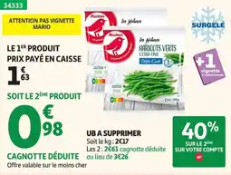 Auchan Auchan les Natures Haricots Verts offre