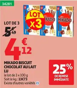 Auchan LU MIKADO BISCUIT offre