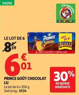 Auchan PRINCE GOÛT CHOCOLAT offre