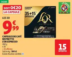 Auchan L'OR ESPRESSO offre