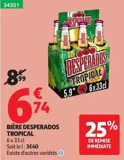 Auchan DESPerados BIÈRE TROPICAL offre