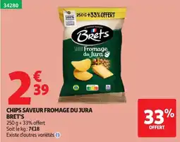 Auchan Bret's Chips Saveur Fromage du Jura offre