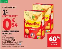 Auchan Mousline Purée l'originale offre