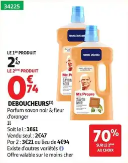 Auchan Mr.Propre Déboucheurs offre