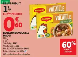 Auchan Maggi Bouillon de volaille offre