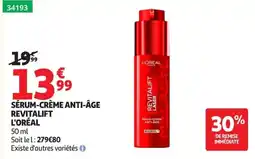 Auchan L'ORÉAL SÉRUM-CRÈME ANTI-ÂGE offre