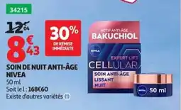 Auchan NIVEA SOIN DE NUIT ANTI-ÂGE offre