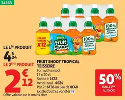 Auchan Teisseire Fruit Shoot Tropical offre