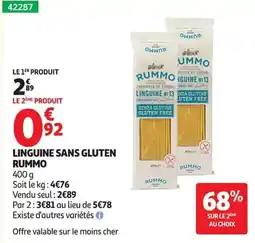 Auchan RUMMO LINGUINE SANS GLUTEN offre